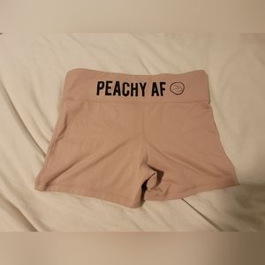 Peachy workout shorts